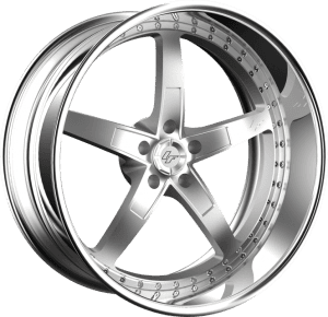 CF-Indy - Custom - Brushed Center with Chrome Lip