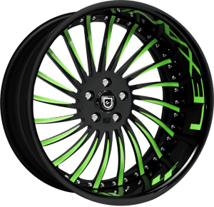 LF 712 Custom black and green finish