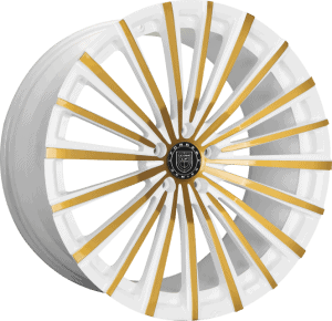 M-722 - Custom - White with Gold Accents