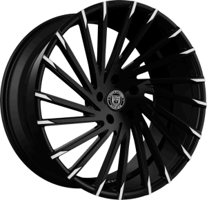 Gloss Black / Machined Tips