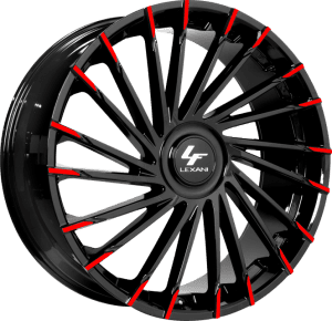 Custom Gloss Black with Red Tips