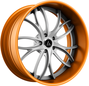 Custom Silver and Orange