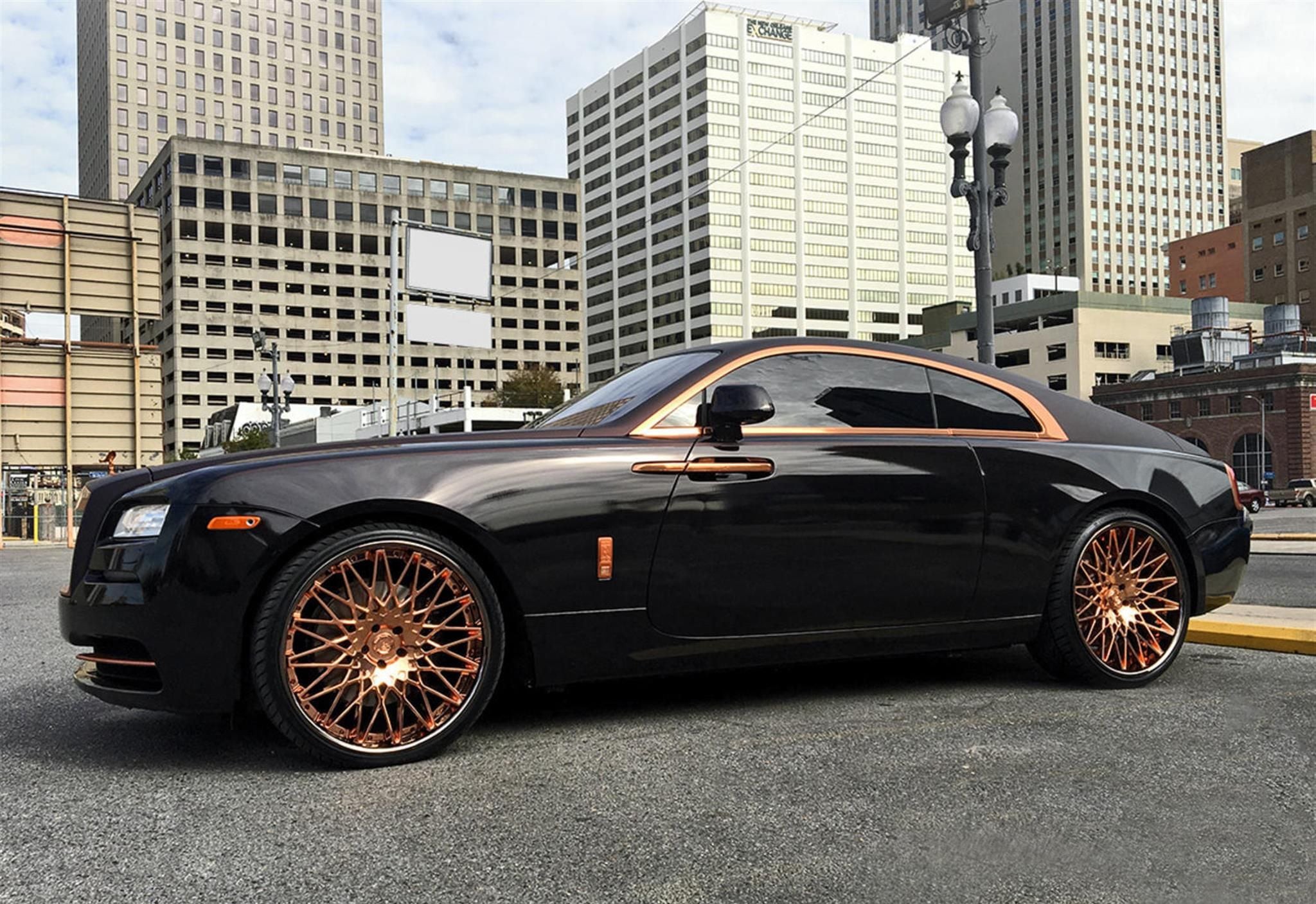 Ar Monza Forged Car Rolls Royce Dawn On Monza Bronze
